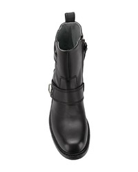 schwarze Chelsea Boots aus Leder von Diesel