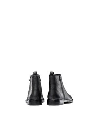 schwarze Chelsea Boots aus Leder von BOSS