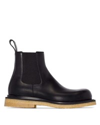 schwarze Chelsea Boots aus Leder von Bottega Veneta