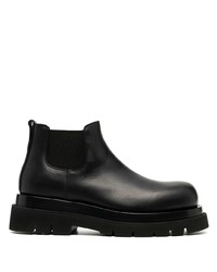 schwarze Chelsea Boots aus Leder von Bottega Veneta