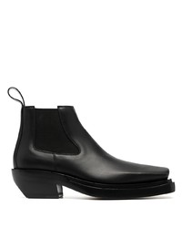 schwarze Chelsea Boots aus Leder von Bottega Veneta