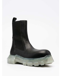 schwarze Chelsea Boots aus Leder von Rick Owens