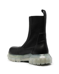 schwarze Chelsea Boots aus Leder von Rick Owens