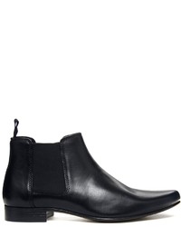 schwarze Chelsea Boots aus Leder von Asos