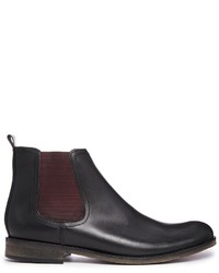 schwarze Chelsea Boots aus Leder von Asos