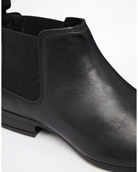 schwarze Chelsea Boots aus Leder von Asos