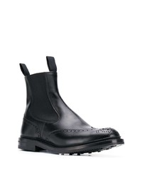 schwarze Chelsea Boots aus Leder von Tricker's