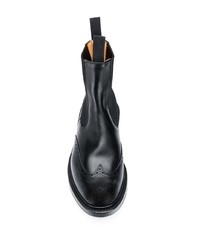 schwarze Chelsea Boots aus Leder von Tricker's