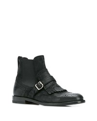 schwarze Chelsea Boots aus Leder von Henderson Baracco