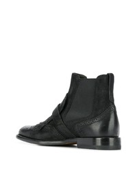 schwarze Chelsea Boots aus Leder von Henderson Baracco