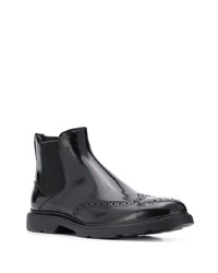 schwarze Chelsea Boots aus Leder von Hogan