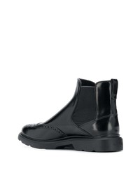 schwarze Chelsea Boots aus Leder von Hogan