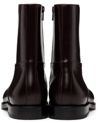 schwarze Chelsea Boots aus Leder von Dries Van Noten