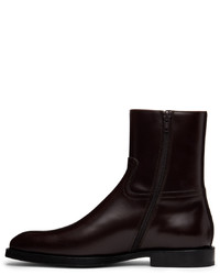 schwarze Chelsea Boots aus Leder von Dries Van Noten