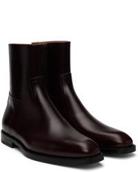 schwarze Chelsea Boots aus Leder von Dries Van Noten