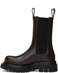 schwarze Chelsea Boots aus Leder von Bottega Veneta