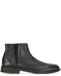 schwarze Chelsea Boots aus Leder von Bruno Bordese