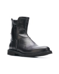 schwarze Chelsea Boots aus Leder von Bruno Bordese