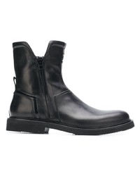 schwarze Chelsea Boots aus Leder von Bruno Bordese