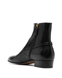 schwarze Chelsea Boots aus Leder von Gucci