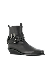 schwarze Chelsea Boots aus Leder von Ann Demeulemeester