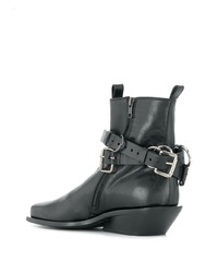 schwarze Chelsea Boots aus Leder von Ann Demeulemeester