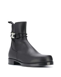 schwarze Chelsea Boots aus Leder von 1017 Alyx 9Sm