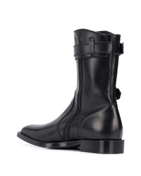 schwarze Chelsea Boots aus Leder von Ann Demeulemeester