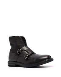 schwarze Chelsea Boots aus Leder von Fratelli Rossetti