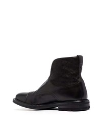 schwarze Chelsea Boots aus Leder von Fratelli Rossetti