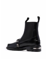 schwarze Chelsea Boots aus Leder von Toga Virilis