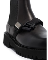 schwarze Chelsea Boots aus Leder von Valentino Garavani