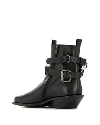 schwarze Chelsea Boots aus Leder von Ann Demeulemeester