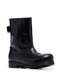 schwarze Chelsea Boots aus Leder von Stefan Cooke