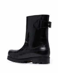 schwarze Chelsea Boots aus Leder von Stefan Cooke