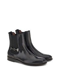 schwarze Chelsea Boots aus Leder von Ferragamo