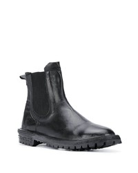 schwarze Chelsea Boots aus Leder von Moma