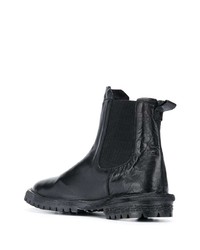 schwarze Chelsea Boots aus Leder von Moma