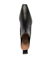 schwarze Chelsea Boots aus Leder von Bottega Veneta