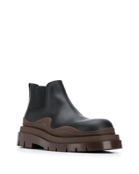 schwarze Chelsea Boots aus Leder von Bottega Veneta