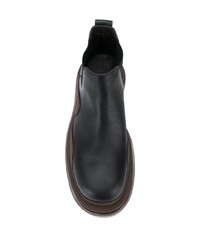 schwarze Chelsea Boots aus Leder von Bottega Veneta