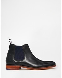 schwarze Chelsea Boots aus Leder von Ted Baker