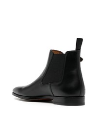 schwarze Chelsea Boots aus Leder von Magnanni