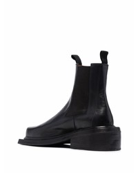 schwarze Chelsea Boots aus Leder von Marsèll