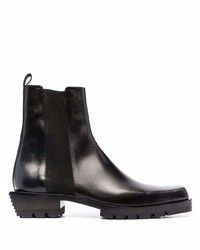 schwarze Chelsea Boots aus Leder von Cesare Paciotti