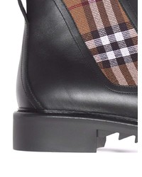 schwarze Chelsea Boots aus Leder von Burberry