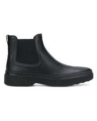 schwarze Chelsea Boots aus Leder von Tod's