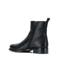 schwarze Chelsea Boots aus Leder von Ann Demeulemeester