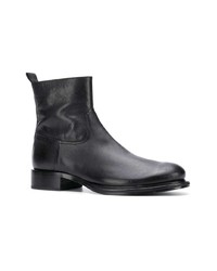 schwarze Chelsea Boots aus Leder von Ann Demeulemeester