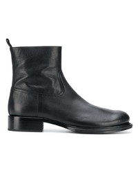 schwarze Chelsea Boots aus Leder von Ann Demeulemeester